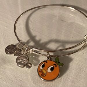 Disney Alex and Ani Silver-Finish Orange Bird Bangle Florida Disneyworld Gift